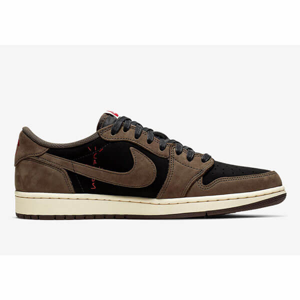 ナイキ ジョーダン トラビス 偽物★Travis Scott x  エアージョーダン 1 Retro Low OG SP AW19 Mocha CQ4277-001